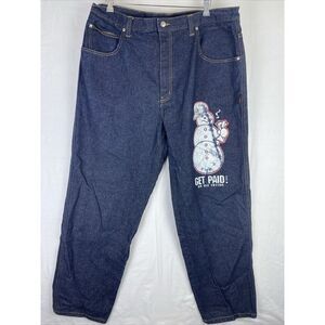 Dynamic UrbaniX Blue Jeans Mens‎ 40x32 Denim Loose Baggy Skater Grunge Pants Y2K